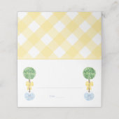 Slimme Geslacht Neutrale Boxwood Topiary Lente Dou Plaatskaartje (Buitenkant ongevouwen)