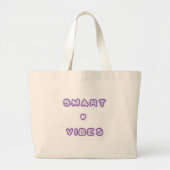 Slimme goede vibes grote tote bag (Voorkant)