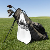 Slimme golfcitaten golfhanddoek (Groen)