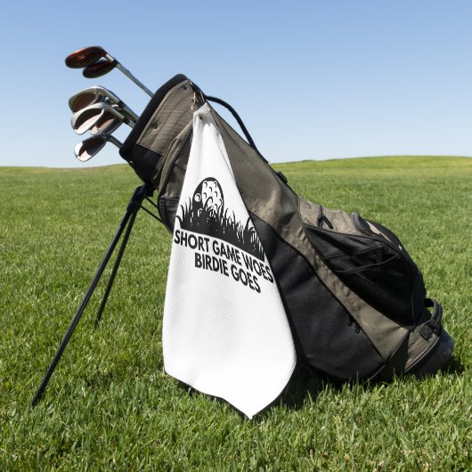 Slimme golfcitaten golfhanddoek (Groen)