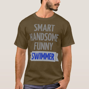 slimme grappige zwemmer t-shirt
