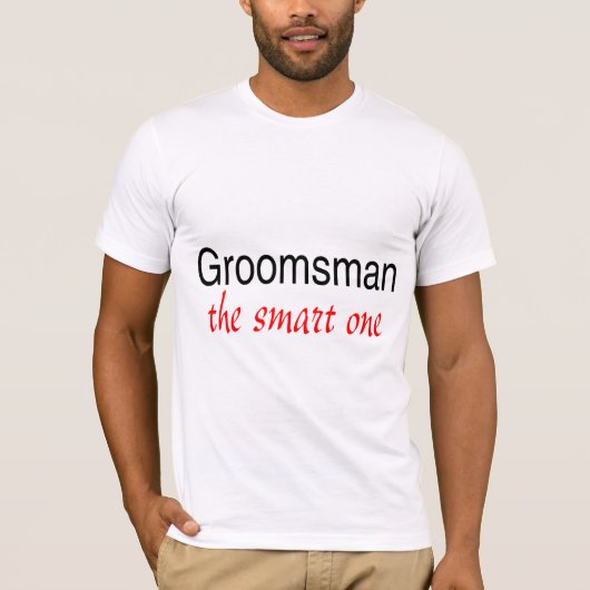 Slimme (Groomsman) T-shirt (Voorkant)