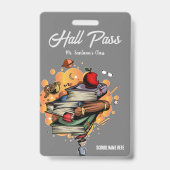 Slimme Hall Pass Badge (Achterkant)