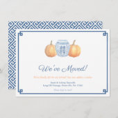 Slimme herfst pompoen adreswijziging aankondiging (Voorkant / Achterkant)