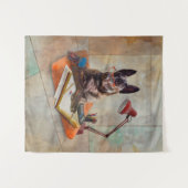 Slimme Hollandse Hond Wandkleed (Voorkant (horizontaal))