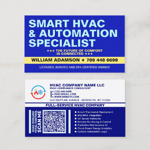 Slimme HVAC-specialist Airconditioningbedrijf Visitekaartje