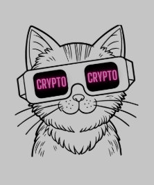 Slimme kat met Crypto Glass