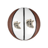 "Slimme kat ontwerp met bril Basketbal (Verticaal)