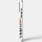 Slimme kat op een stapel Case-Mate iPhone case (Achterkant / Links)