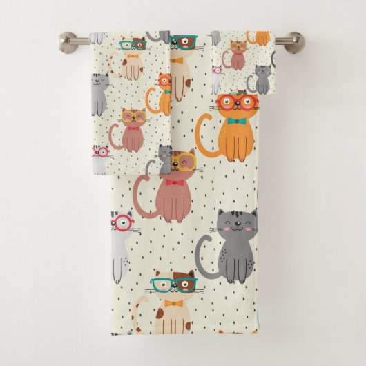Slimme katten! bad handdoek (Insitu)