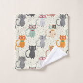 Slimme katten! bad handdoek (Wasdoekje)