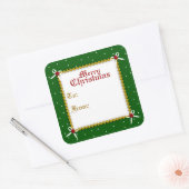 Slimme Kerstcadeau Tag Sticker (Envelop)