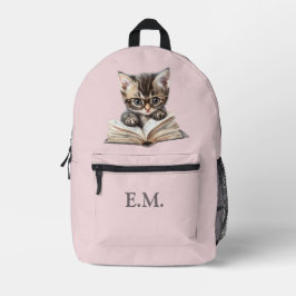 Slimme Kitten met Bril Persoonlijk Bedrukte Rugzak
