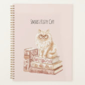 Slimme Kitty Kat Bril Roze Boeken Planner (Voorkant)