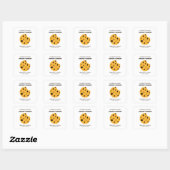 Slimme Koek Afstudeercadeau Vierkante Sticker (Vel)