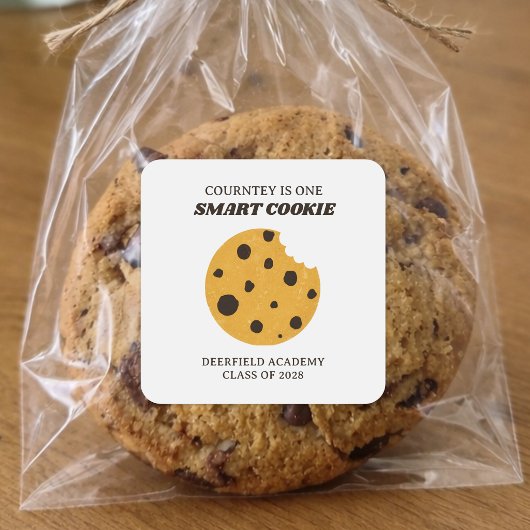 Slimme Koek Afstudeercadeau Vierkante Sticker