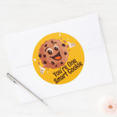 Slimme Koek Student Beloningssticker Ronde Sticker (Envelop)