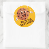 Slimme Koek Student Beloningssticker Ronde Sticker (Tas)