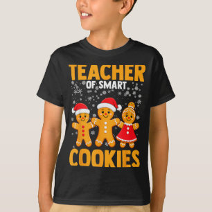 Slimme koekjes van peperkoek Kerstmis Leraar Knip T-shirt