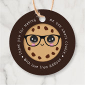 Slimme koekjesleraar Dank je cadeauwaardering Bedankjes Labels (Achterkant)
