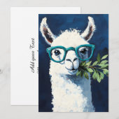 Slimme Lama Chic Aankondiging (Voorkant / Achterkant)