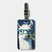 Slimme Lama Chic Bagagelabel (Voorkant verticaal)