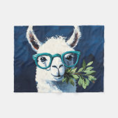 Slimme Lama Chic Fleece Deken (Voorkant (Horizontaal))