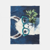 Slimme Lama Chic Fleece Deken (Voorkant)