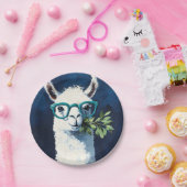 Slimme Lama Chic Papieren Bordje (Feest)