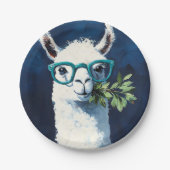 Slimme Lama Chic Papieren Bordje (Voorkant)
