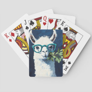 Slimme Lama Chic Pokerkaarten