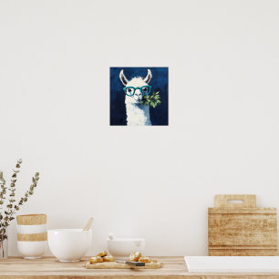 Slimme Lama Chic Poster