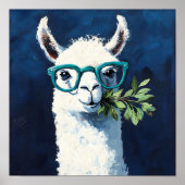Slimme Lama Chic Poster (Voorkant)