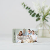 Slimme levensverzekering visitekaartje (Staand voorkant)