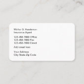Slimme levensverzekering visitekaartje (Achterkant)