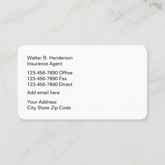 Slimme levensverzekering visitekaartje (Achterkant)