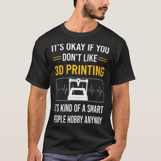 Slimme mensen 3D-printen T-shirt (Voorkant)