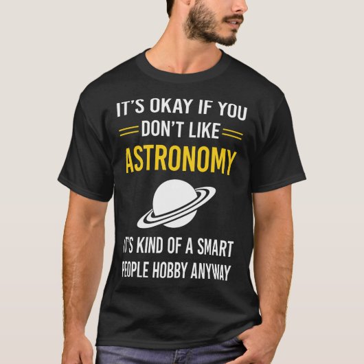 Slimme Mensen Astronomie T-shirt (Voorkant)