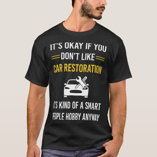 Slimme mensen auto restauratie t-shirt (Voorkant)
