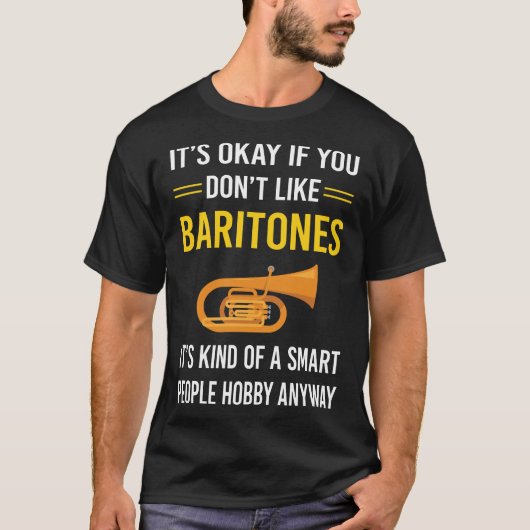 Slimme mensen Bariton T-shirt (Voorkant)