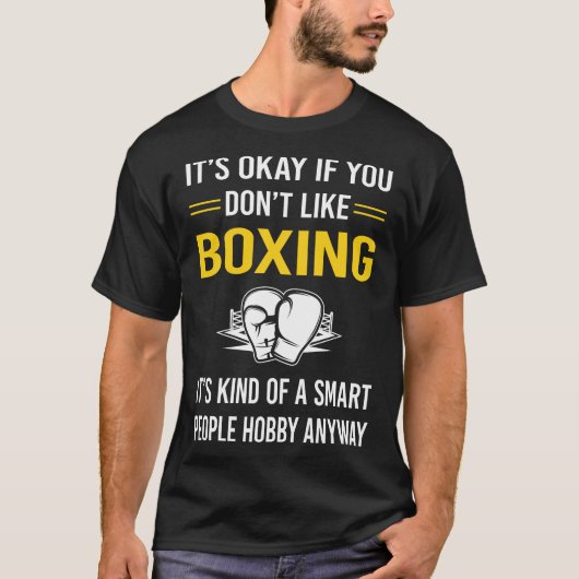 Slimme Mensen Boksen T-shirt (Voorkant)