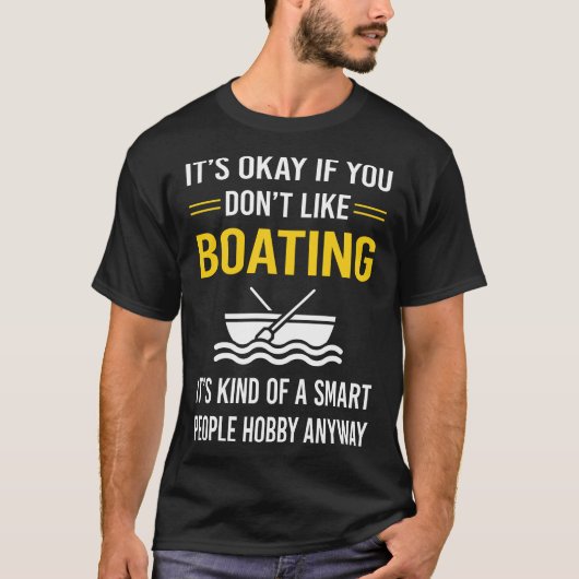 Slimme Mensen Boot Vaartuig T-shirt (Voorkant)