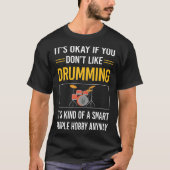 Slimme mensen Drummer Drummer Drums T-shirt (Voorkant)