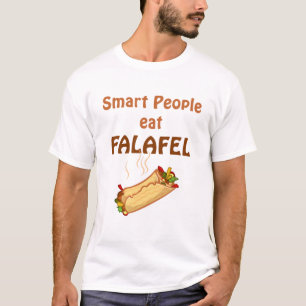 Slimme mensen eten falafel t-shirt