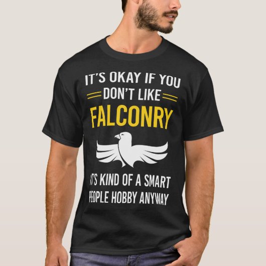Slimme mensen Falconry Falconer T-shirt (Voorkant)