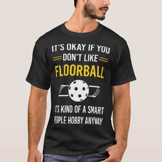 Slimme mensen Floorball T-shirt (Voorkant)