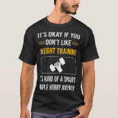 Slimme mensen Gewichtstraining T-shirt (Voorkant)