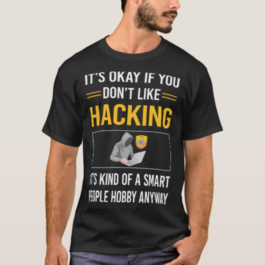 Slimme mensen hacken Hacker T-shirt (Voorkant)