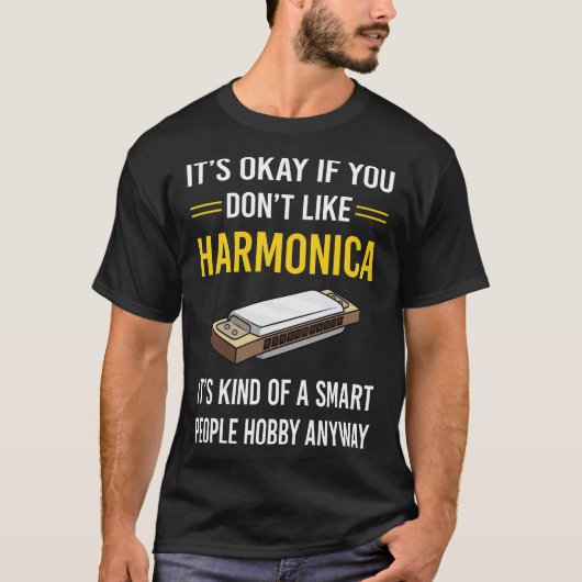 Slimme Mensen Harmonica Mondorgel T-shirt (Voorkant)