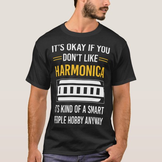 Slimme Mensen Harmonica Mondorgel T-shirt (Voorkant)